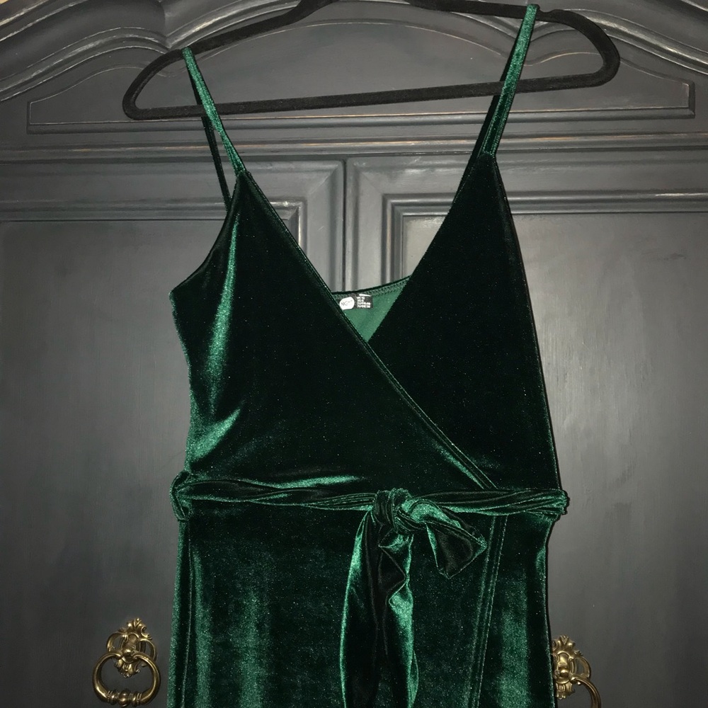 Emerald green Wrap Dress